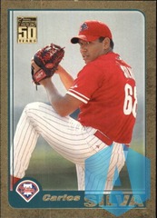 2001 Topps 50 Years Gold #T159 Carlos Silva 0474/2001(PHILLIES)